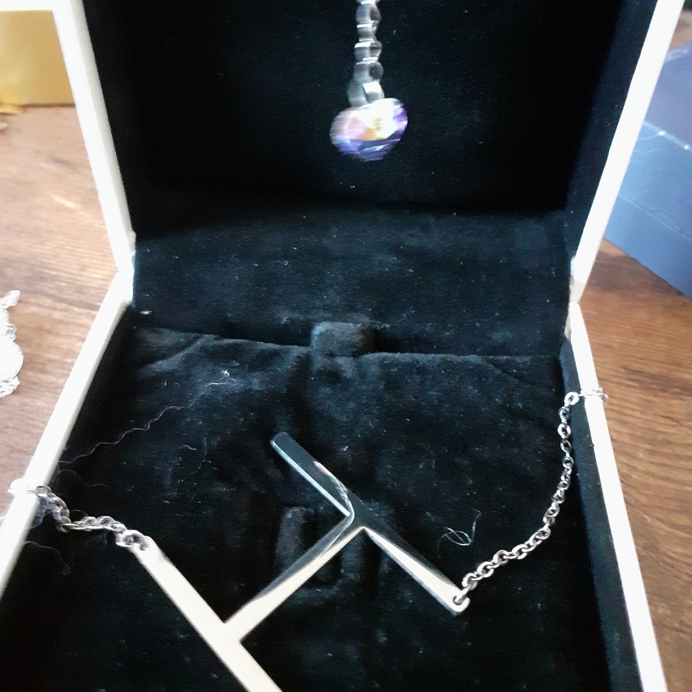 H Initial Necklace - image 1